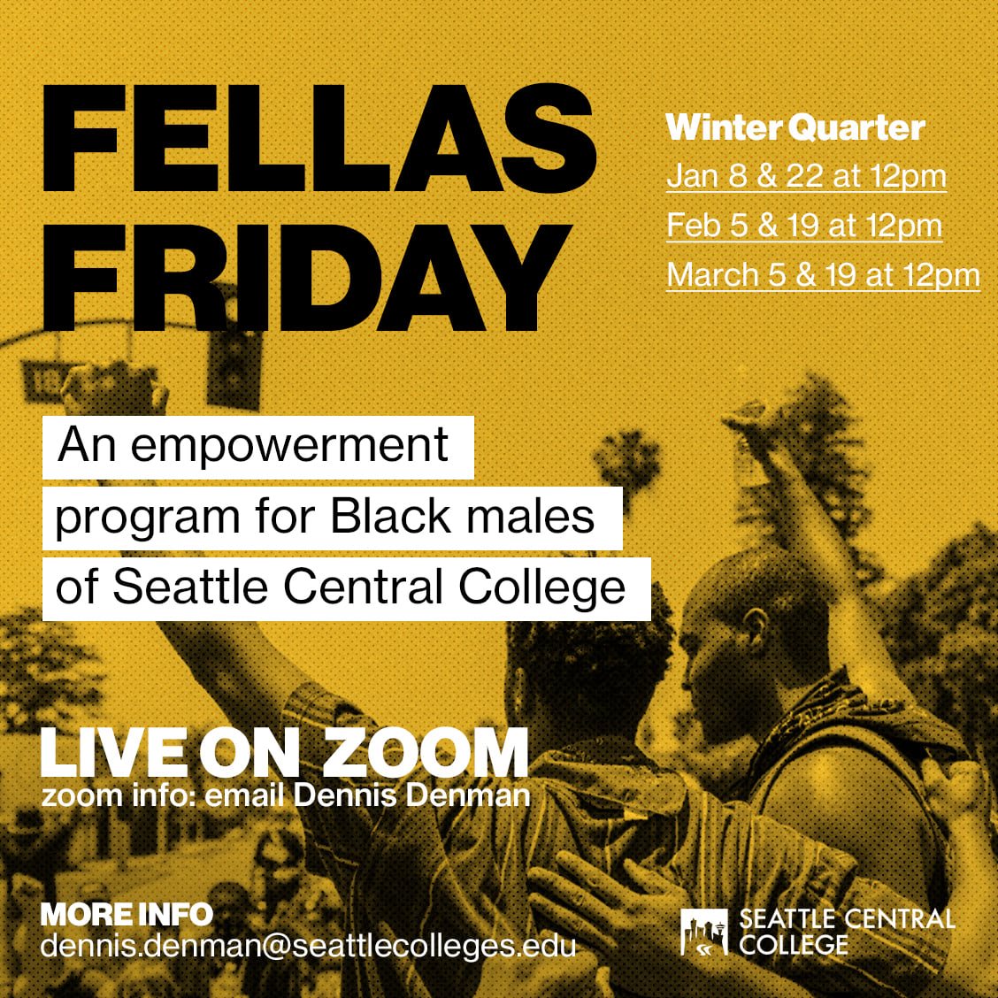 Fellas Friday event poster